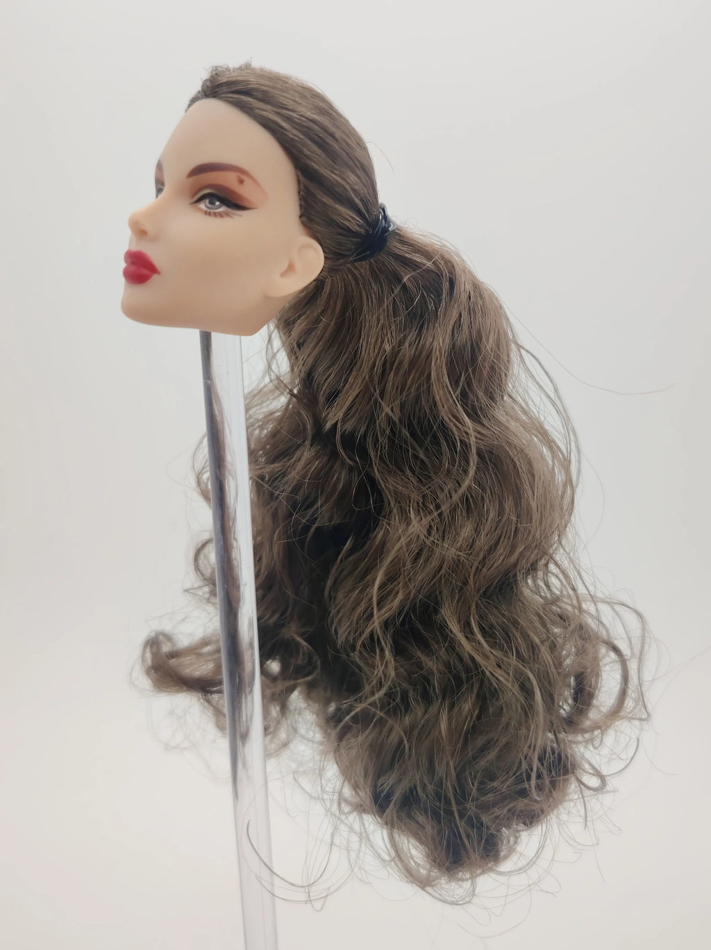 Fashion Royalty Brown Hair Rerooted Nostalgia Dania Zarr 1/6 Scale OOAK Integrity Doll Head