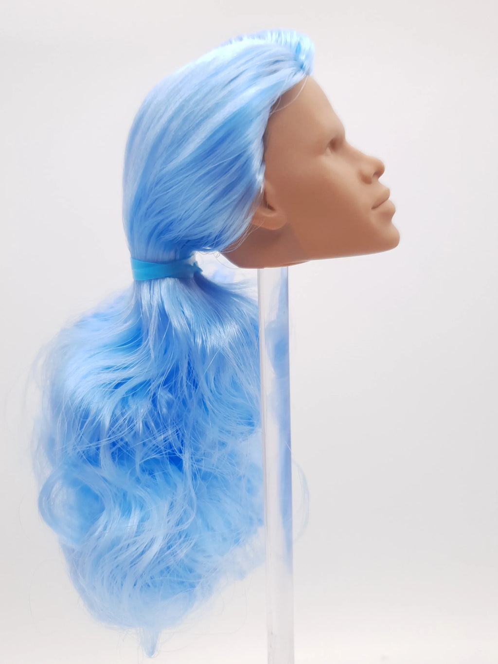 Fashion Royalty Light Honey Skin Blue Hair Rerooted Tobias Alsford Integrity Homme 1/6 Scale Male Doll Head