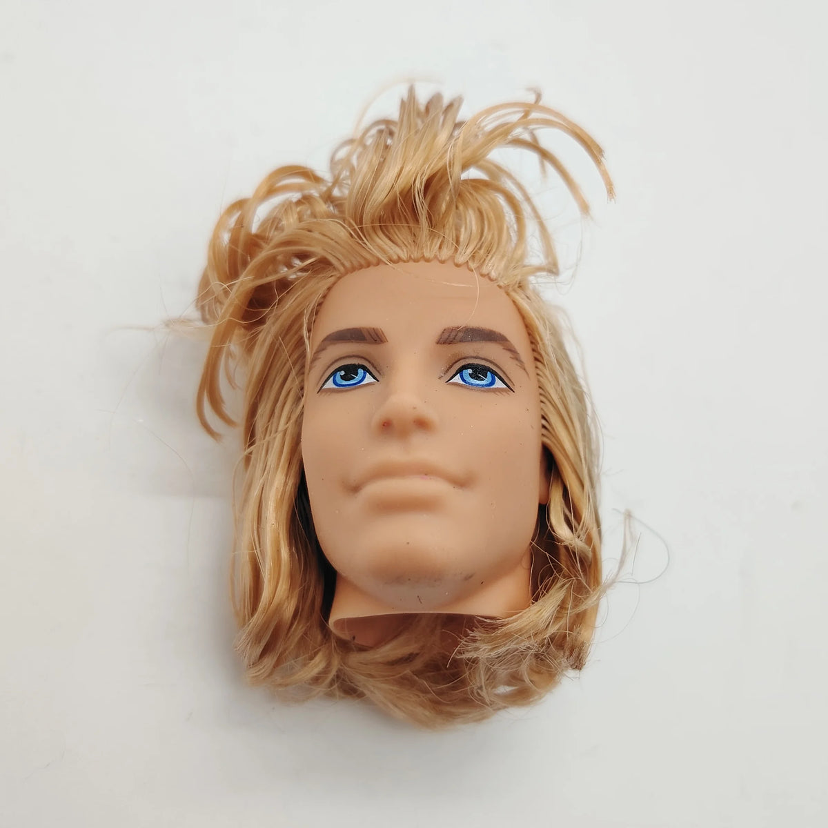 Fashion Toy Hair Rerooted Young Man Male 1/6 Scale Handsome Boy Doll Head 3#