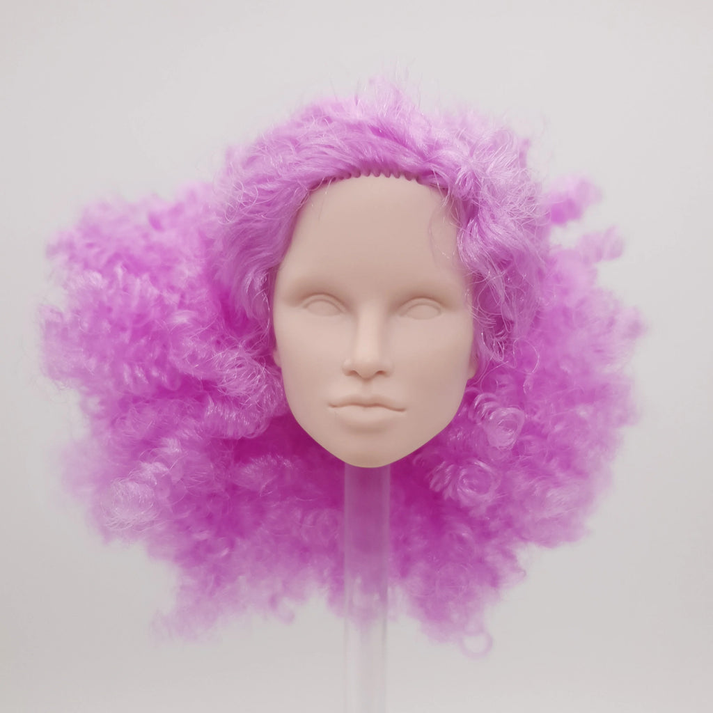 Fashion Royalty Color Infusion Tatyana Alexandrova Purple Hair Reroot Integrity 1/6 Scale Doll Head