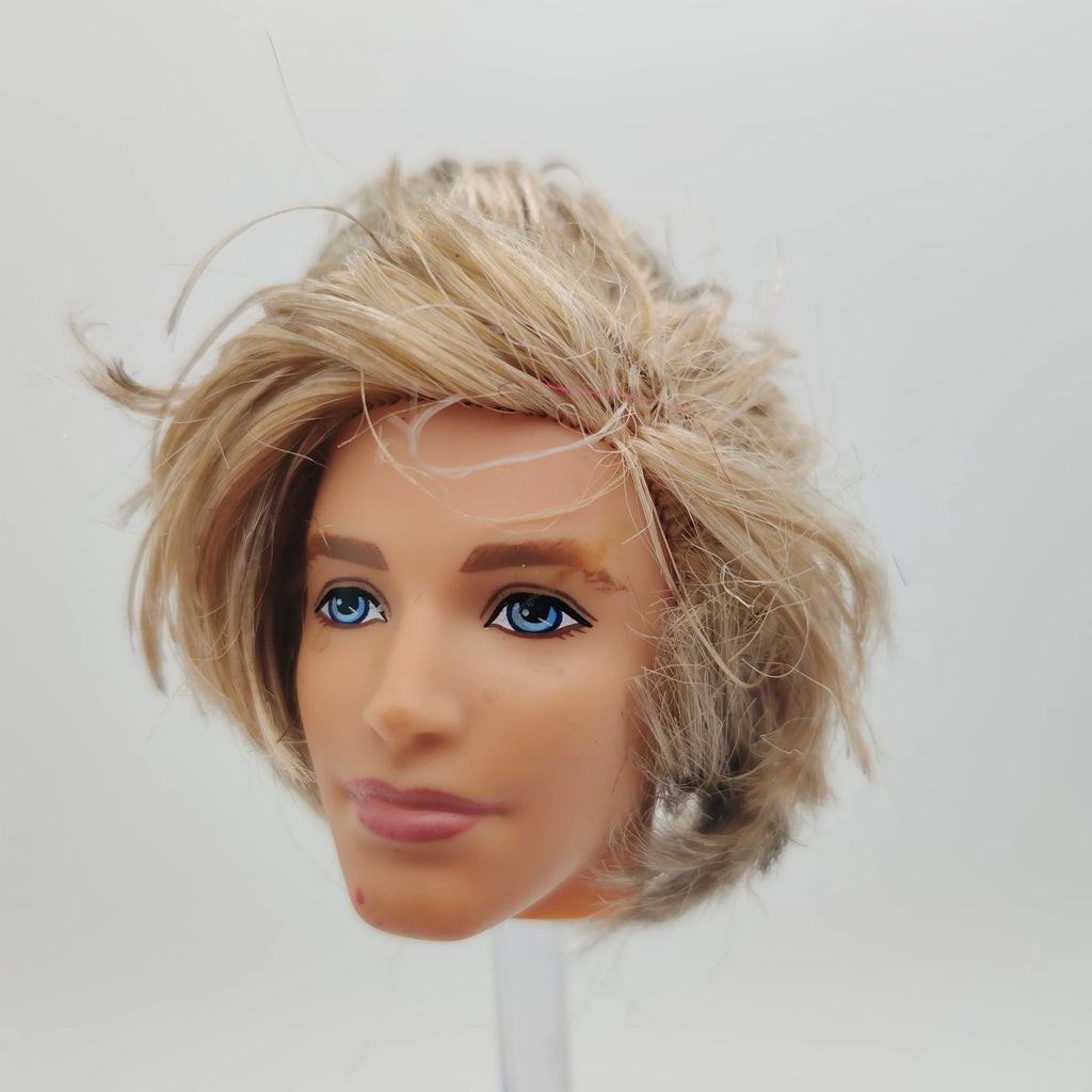Fashion Toy Hair Rerooted Young Man Male 1/6 Scale Handsome Boy Doll Head 1#